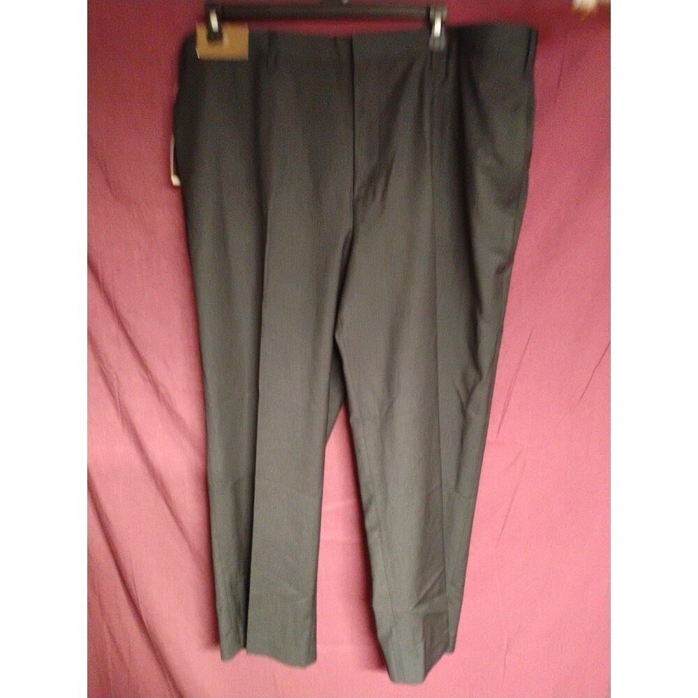 Merona Charcoal Trouser Devin Flat Front Dress Pants Size 44×30